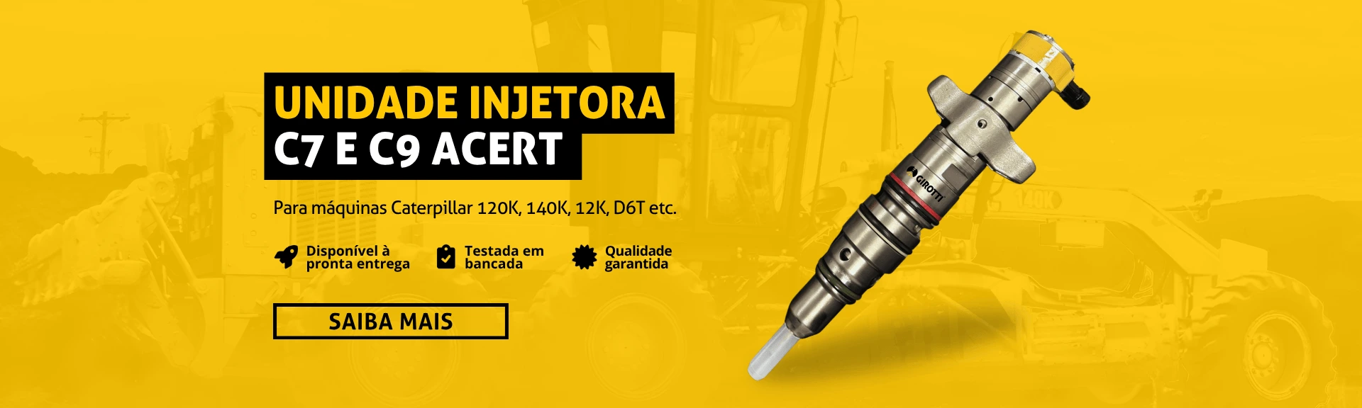 Unidade injetora Caterpillar C7 e C9