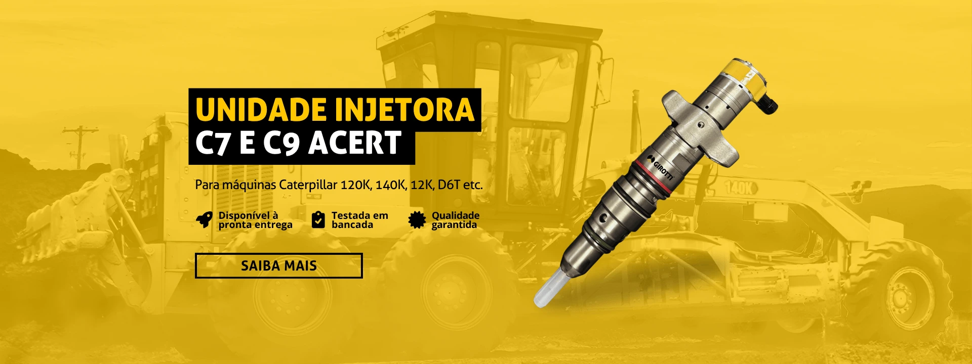Unidade injetora Caterpillar C7 e C9
